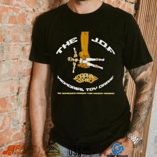 The jdf memorial toy drive Morphing Grid shirt