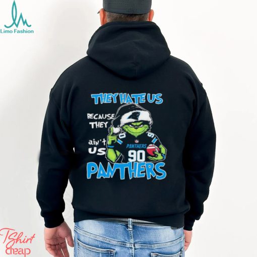 They Hate Us Because Ain’t Us Grinch Carolina Panthers Christmas Shirt