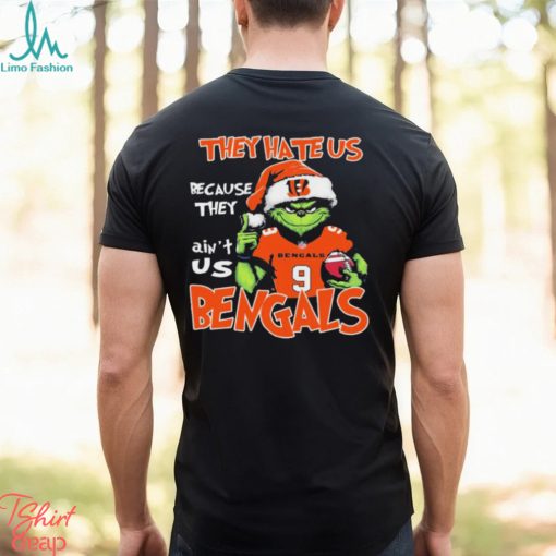 They Hate Us Because Ain’t Us Grinch Cincinnati Bengals Football Christmas Shirt