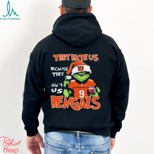 They Hate Us Because Ain’t Us Grinch Cincinnati Bengals Football Christmas Shirt