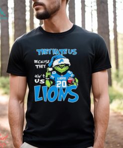 They Hate Us Because Ain’t Us Grinch Detroit Lions Football Christmas Shirt