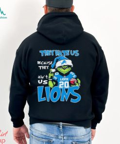 They Hate Us Because Ain’t Us Grinch Detroit Lions Football Christmas Shirt