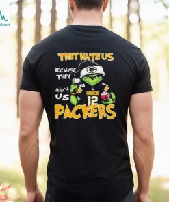 They Hate Us Because Ain’t Us Grinch Green Bay Packers Christmas Shirt