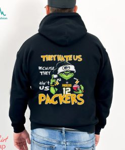 They Hate Us Because Ain’t Us Grinch Green Bay Packers Christmas Shirt, hoodie, sweater, long sleeve and tank top They Hate Us Because Ain’t Us Grinch Green Bay Packers Christmas Shirt