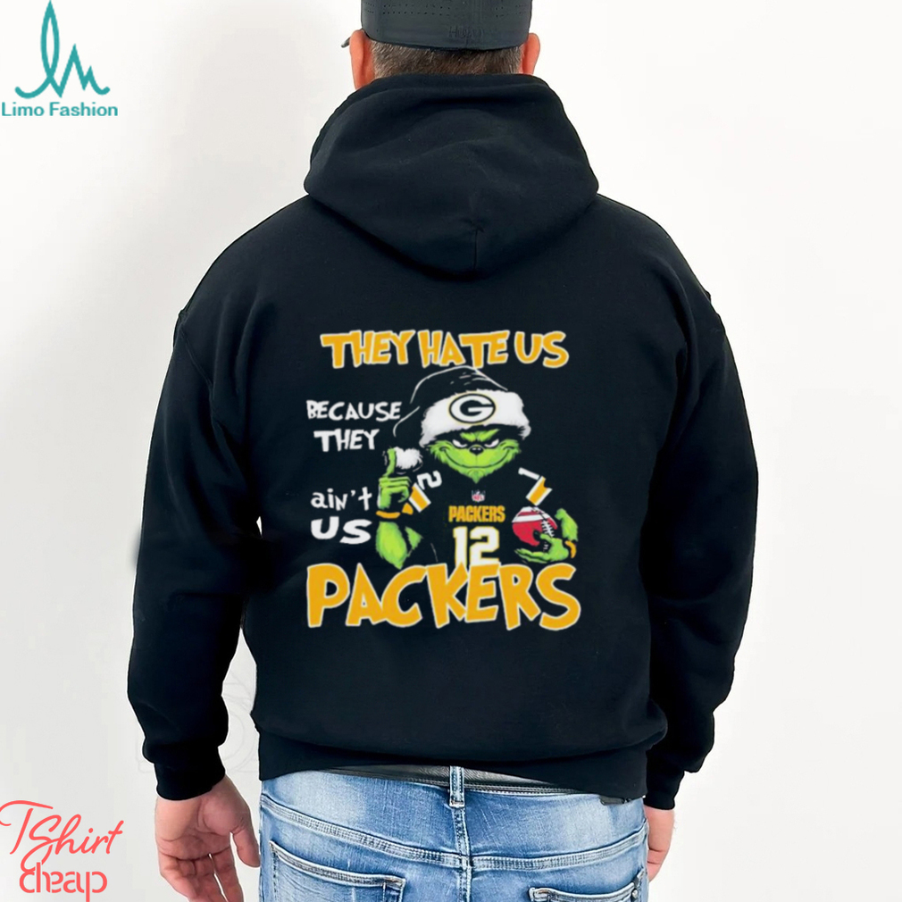 They Hate Us Because Ain’t Us Grinch Green Bay Packers Christmas Shirt They Hate Us Because Ain’t Us Grinch Green Bay Packers Christmas Shirt