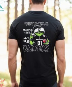 They Hate Us Because Ain’t Us Grinch Las Vegas Raiders Christmas Shirt