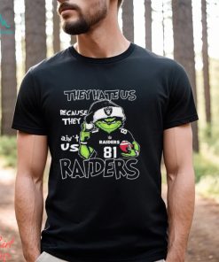 They Hate Us Because Ain’t Us Grinch Las Vegas Raiders Christmas Shirt