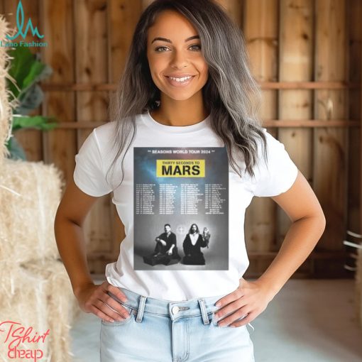 Thirty Seconds To Mars Season World Tour 2024 Poster T Shirt