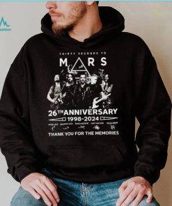 Thirty seconds to mars 26th anniversary 1998 2024 thank you for the memories signatures shirt