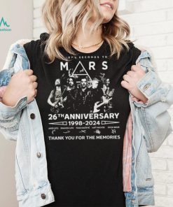 Thirty seconds to mars 26th anniversary 1998 2024 thank you for the memories signatures shirt