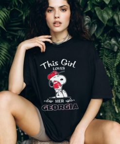 This Girl Loves Her Georgia Bulldogs X Peanuts Snoopy Shirt