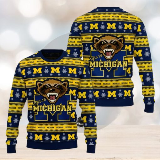 This Is Michigan Wolverines Ugly Christmas Sweater