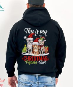 This Is My Christmas Pajama Shirt Cute Christmas Cat Classic T Shirt