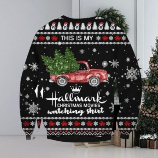 This Is My Hallmark Christmas Movies Watching Shirt Ugly Sweater, Christmas Sweatshirt Gifts