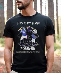 This Is My Team Forever Baltimore Ravens Mascot Shirt