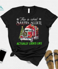 This Is What Santa’s Sleigh Actually Looks Like Truck Christmas Tree Sweatshirt