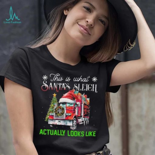 This Is What Santa’s Sleigh Actually Looks Like Truck Christmas Tree Sweatshirt