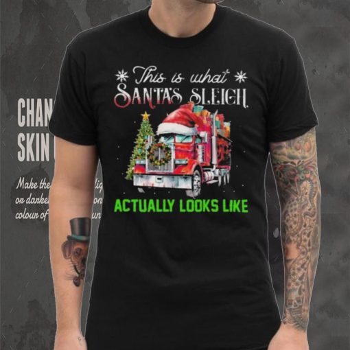 This Is What Santa’s Sleigh Actually Looks Like Truck Christmas Tree Sweatshirt