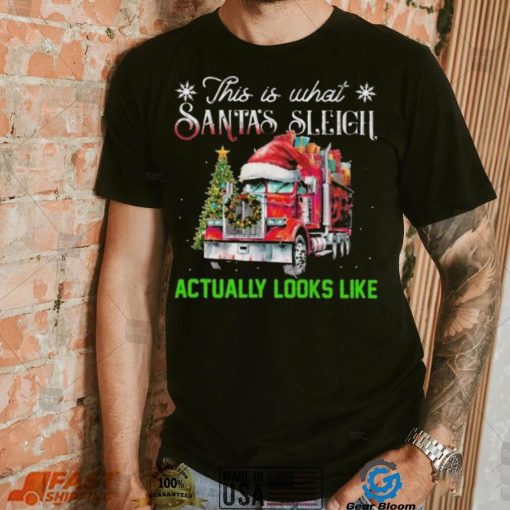 This Is What Santa’s Sleigh Actually Looks Like Truck Christmas Tree Sweatshirt