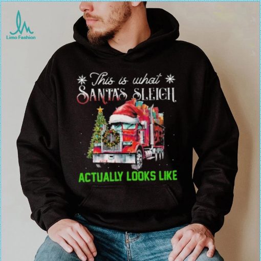 This Is What Santa’s Sleigh Actually Looks Like Truck Christmas Tree Sweatshirt