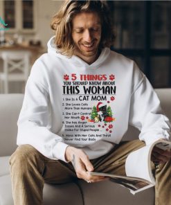 This Woman Loves Cats and Christmas Shirt