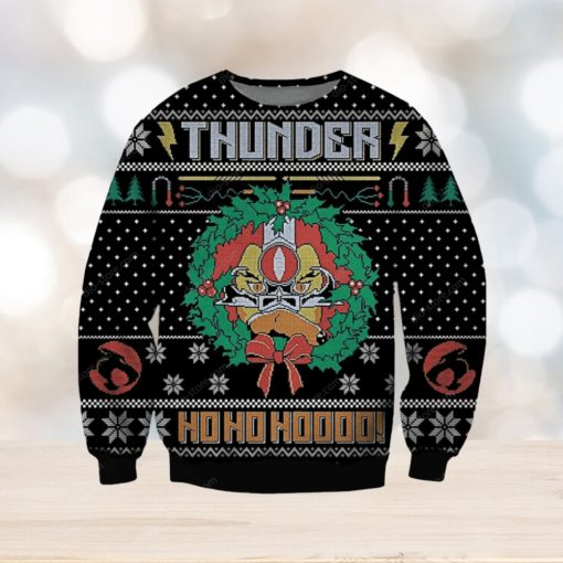 Thunder Ho Ho Ho Ugly Christmas Sweater Perfect Holiday Gift