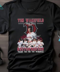 Tim Wakefield 1966 – 2023 Boston Red Sox Thank You For The Memories Signature T Shirt, hoodie, sweater, long sleeve and tank top Tim Wakefield 1966 – 2023 Boston Red Sox Thank You For The Memories Signature T Shirt