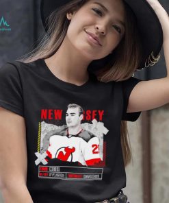 Timo Meier New Jersey Devils ice hockey player information paper shirt