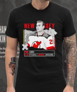 Timo Meier New Jersey Devils ice hockey player information paper shirt