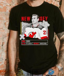Timo Meier New Jersey Devils ice hockey player information paper shirt
