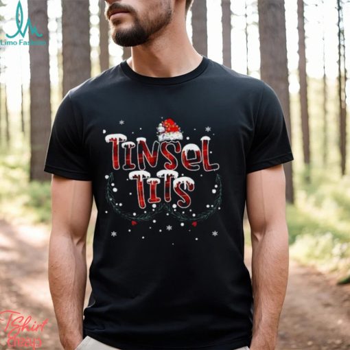 Tinsel tits & jingle balls funny matching christmas couples t shirt