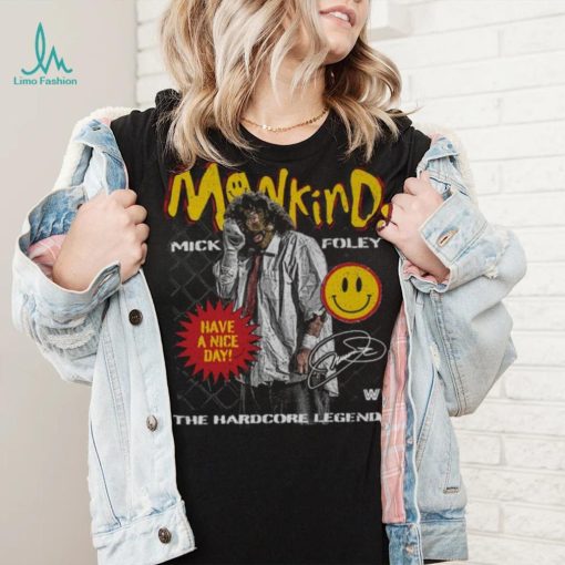 Toddler 500 Level Black Mick Foley Mankind Have A Nice Day T Shirt