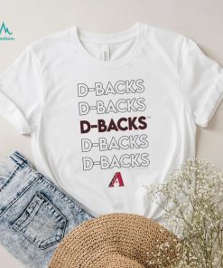 Toddler Arizona Diamondbacks Tiny Turnip White Stacked T Shirt