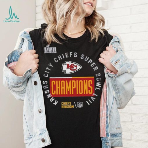 Toddler Nike Anthracite Kansas City Chiefs Super Bowl LVII Champions Locker Room Trophy Collection T Shirt