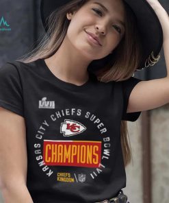 Toddler Nike Anthracite Kansas City Chiefs Super Bowl LVII Champions Locker Room Trophy Collection T Shirt