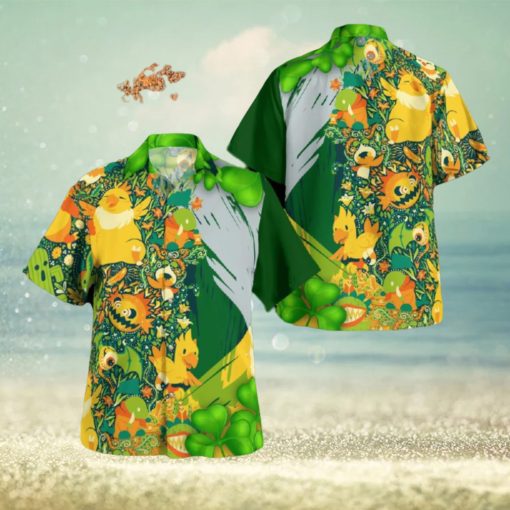 Tokemon St.Patrick’s Day Vacation Brand All Over Print Hawaiian Shirt For Summer