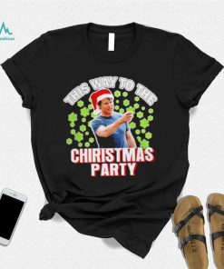 Tom Cruise this way to the Christmas party Santa hat funny shirt