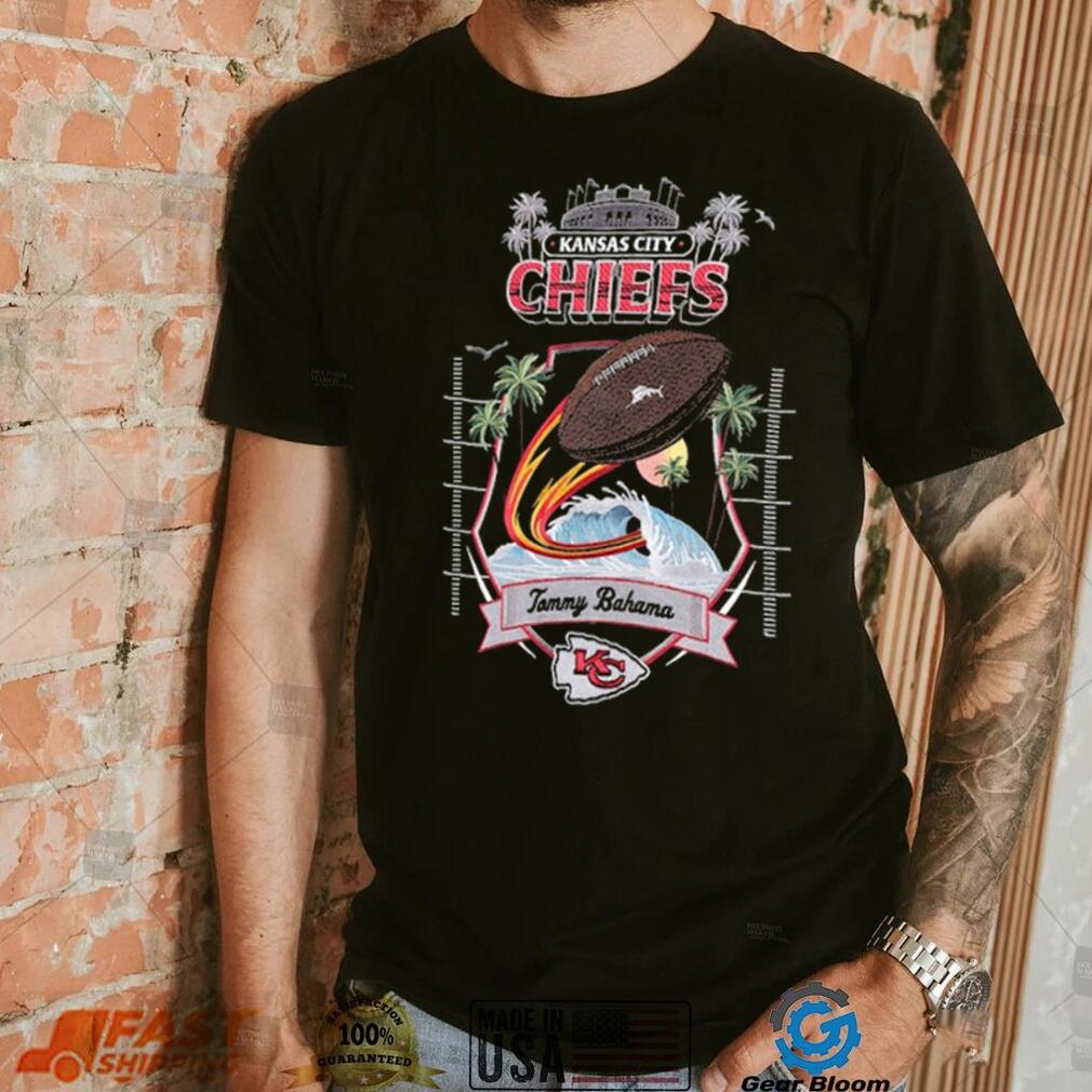 Tommy Bahama Black Kansas City Chiefs Tidal Kickoff Camp Shirt Tommy Bahama Black Kansas City Chiefs Tidal Kickoff Camp Shirt