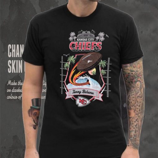 Tommy Bahama Black Kansas City Chiefs Tidal Kickoff Camp Shirt
