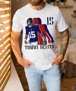 Tommy Devito No. 15 New York Giants silhouette shirt