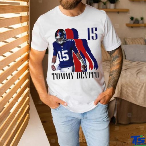 Tommy Devito No. 15 New York Giants silhouette shirt