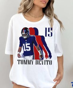 Tommy Devito No. 15 New York Giants silhouette shirt