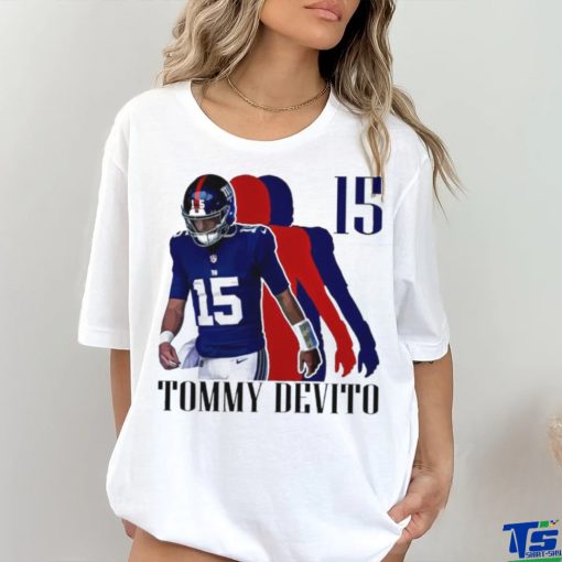 Tommy Devito No. 15 New York Giants silhouette shirt