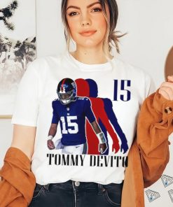 Tommy Devito No. 15 New York Giants silhouette shirt