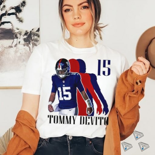 Tommy Devito No. 15 New York Giants silhouette shirt