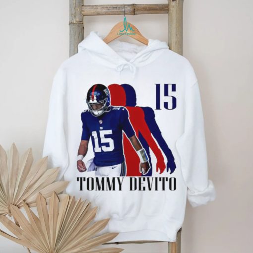 Tommy Devito No. 15 New York Giants silhouette shirt