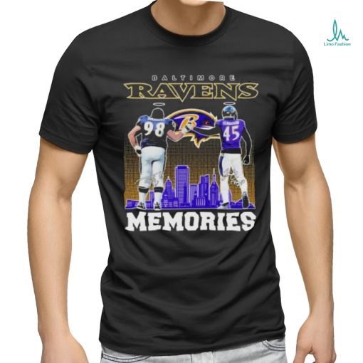 Tony Siragusa And Jaylon Ferguson Baltimore Ravens Memories Signatures Shirt