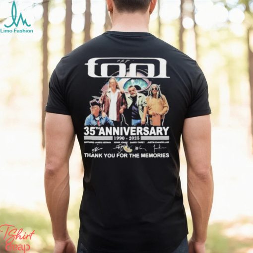 Tool Band 35th Anniversary 1990 – 2025 Thank You For The Memories T Shirt