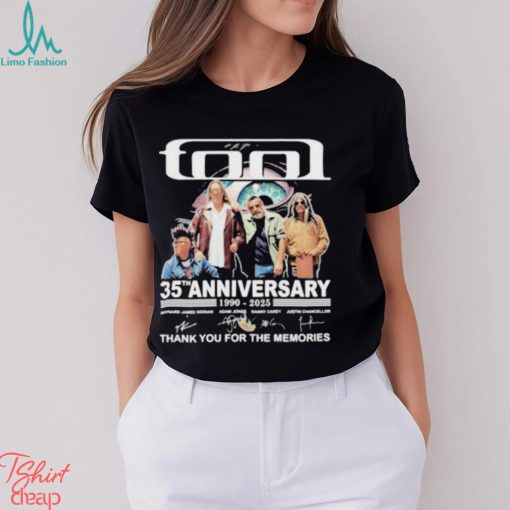 Tool Band 35th Anniversary 1990 – 2025 Thank You For The Memories T Shirt