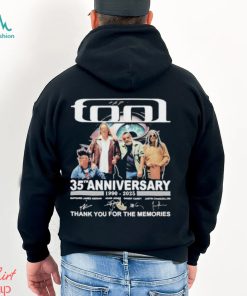 Tool Band 35th Anniversary 1990 – 2025 Thank You For The Memories T Shirt